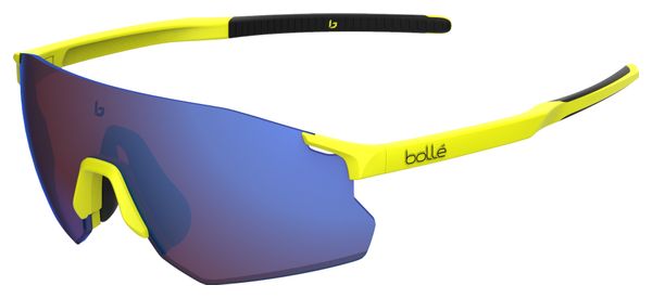 Lunettes Bollé Icarus Jaune Acide Mat - Marron Bleu