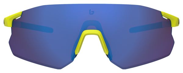 Lunettes Bollé Icarus Jaune Acide Mat - Marron Bleu