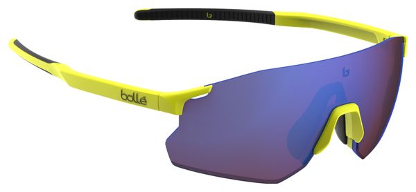 Lunettes Bollé Icarus Jaune Acide Mat - Marron Bleu