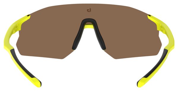 Lunettes Bollé Icarus Jaune Acide Mat - Marron Bleu