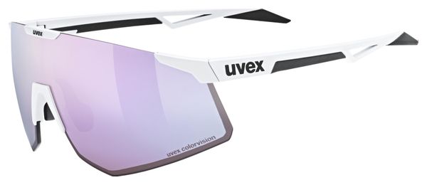 Lunettes Uvex Pace Perform S CV Blanc/Verres Miroir Rose