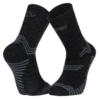 BV Sport Trail Ultra+ Merinos Socken Anthrazit Grau