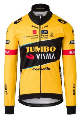 AGU Replica Team Jumbo-Visma Thermal Jacket Yellow Black