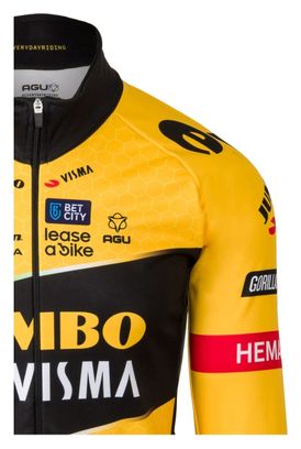 AGU Replica Team Jumbo-Visma Thermal Jacket Yellow Black