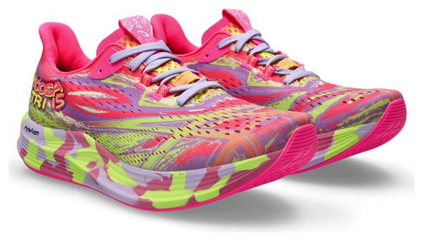 Chaussures de Running Femme Asics Noosa Tri 15 Rose Jaune