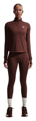 Jersey con media cremallera Nike ACG marrón para mujer