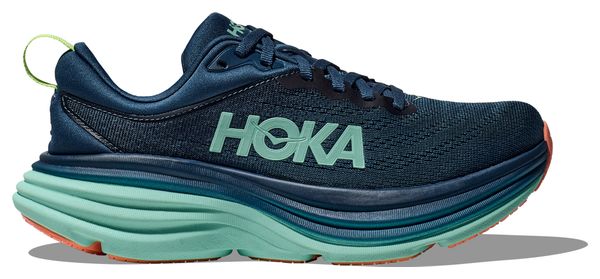 Hoka Bondi Blauw/Oranje Hardloopschoenen voor dames
