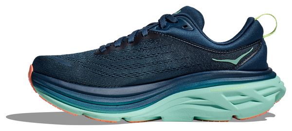 Hoka Bondi 8 Blue/Orange Women's Running Shoes