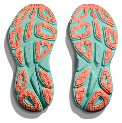 Hoka Bondi 8 Blue/Orange Women's Running Shoes