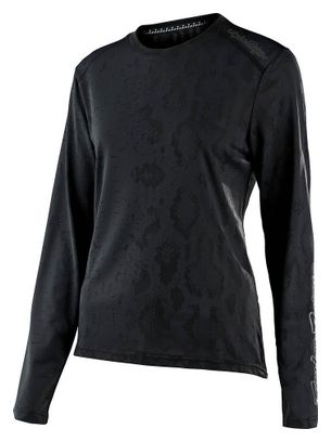 Troy Lee Designs Lilium Snake Womens Long Sleeve Jersey Black