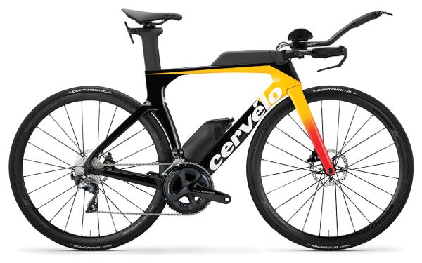 Cervélo P-SE Scheibe Shimano Ultegra R8000 11S Triathlon Bike Schwarz / Gelb 2020