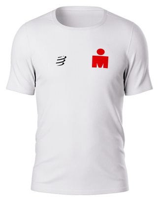 Compressport Training IronMan 2025 Maglia a maniche corte Tutto è possibile Bianco/Nero/Rosso Uomo