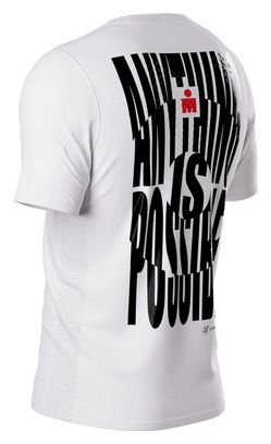 Compressport Training IronMan 2025 Maglia a maniche corte Tutto è possibile Bianco/Nero/Rosso Uomo