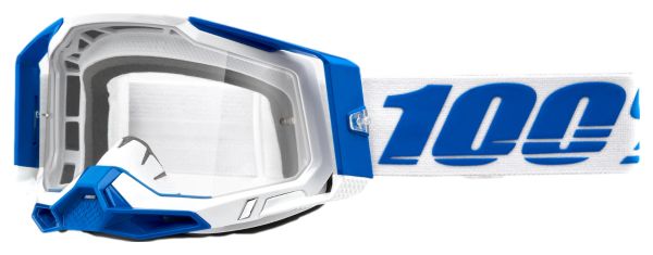 Masque 100% Racecraft 2 Isola Bleu / Blanc - Lentille Claires