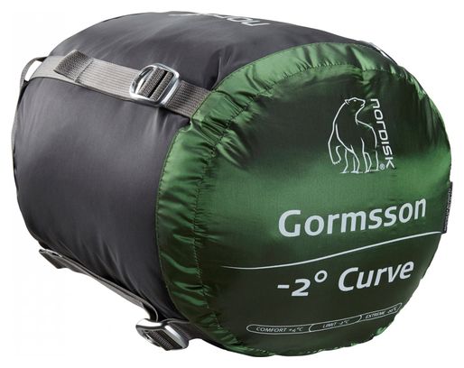 Nordisk Gormsson Slaapzak 4° Curve Large Groen