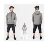 Sweat à Capuche Endura Hummvee Gris