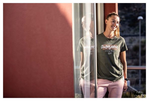 T-Shirt De Sport Manches Courtes Rogelli Graphic T-Shirt - Femme - Mélange gris