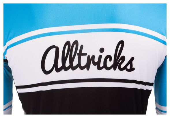 Alltricks Short Sleeves Jersey Vintage Blue 