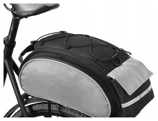 Simple sacoche arrière 13 litres Gris/Noir Vélo électrique