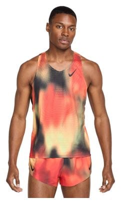 Heren Nike Dri-Fit ADV Aeroswift Elite Entry Tank Rood/Zwart/Geel