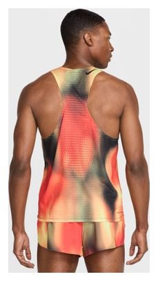 Heren Nike Dri-Fit ADV Aeroswift Elite Entry Tank Rood/Zwart/Geel