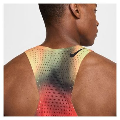 Heren Nike Dri-Fit ADV Aeroswift Elite Entry Tank Rood/Zwart/Geel