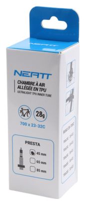 Neatt Ultralight TPU 700 mm Presta 45 mm lichtgewicht binnenband