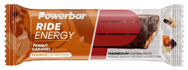 Boîte Ride Energy Bar (18x55g) - Powerbar - Peanut Caramel - Barres énergétiques