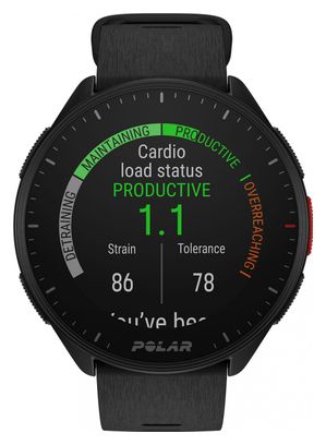 Reloj GPS Polar Pacer Noche Negro