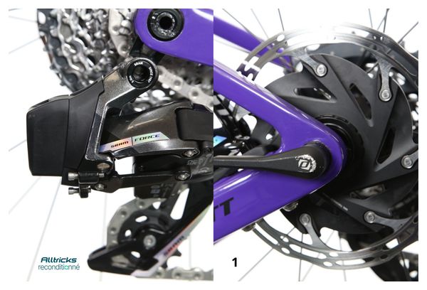 Vélo Scott Addict Gravel 10 Sram Force eTap AXS 12V 700 mm Violet 2024 T.S 164/174cm - Produit Reconditionné