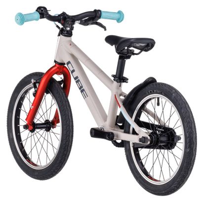 VTT Enfant Cube Cubie 160 RT Single Speed 16'' Gris Rouge 2023 3 - 5 Ans