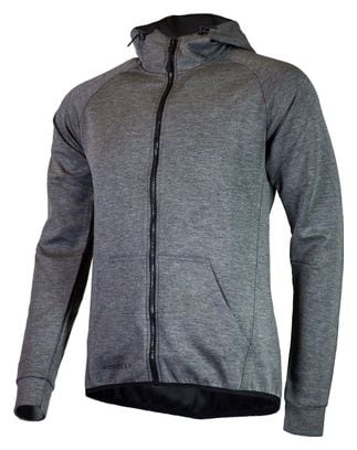 Hoodie Zippe Rogelli Training - Homme - Gris