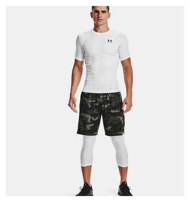 Under Armour Heatgear Korte Mouw Compressieshirt Wit