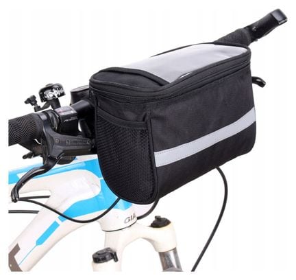 Sacoche de guidon de vélo avec support de téléphone 3 litres