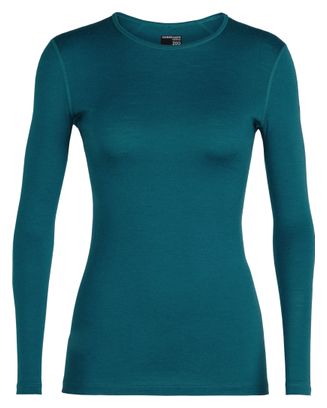 Camiseta interior Icebreaker Merinos 200 Oasis Verde para mujer