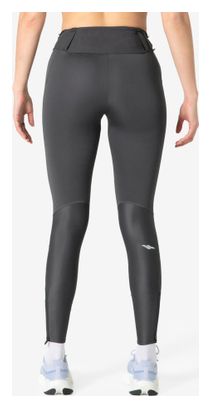 Mallas largas Kiprun Trail Running grises para mujer