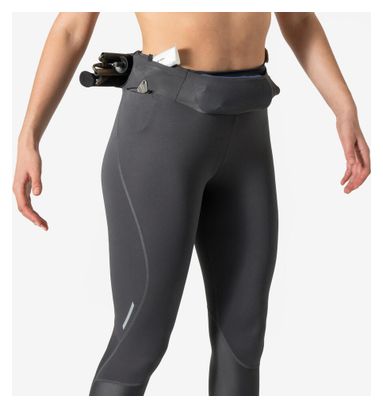 Mallas largas Kiprun Trail Running grises para mujer