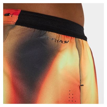 Heren Nike Dri-Fit ADV Aeroswift Elite Instap Shorts Rood/Zwart/Geel