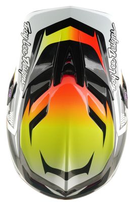 Casco integral Troy Lee Designs D4 Carbon con sistema MIPS, modelo Lined Up, color negro