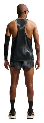 Camiseta sin mangas Nike AeroSwift Zone para hombre, negro/rojo