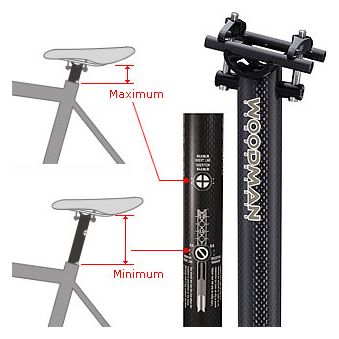Tija de sillín Woodman Carbo EL Carbon