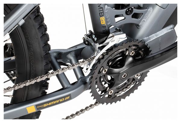 VTT Électrique Tout Suspendu Moma E-MTB 29'' Shimano Altus 8V Gris