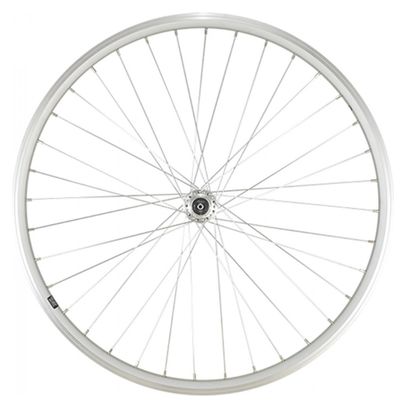 26" MTB wiel met zilveren velgbeveiliging mach1 er10 magnum naaf v-brake 36t