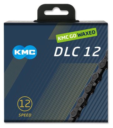 Cadena encerada KMC DLC12 12S negra