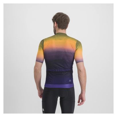 Sportful Flow Supergiara Kurzarmtrikot in Violett/Gelb