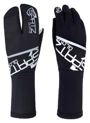 Guantes de competición Spatz Glovzcon revestimiento cortavientos desplegable Negro