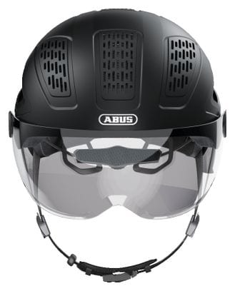 Prodotto ricondizionato - Abus Hyban 2.0 Ace Velvet Black Helmet with Clear Visor