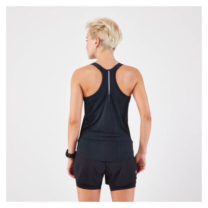 Camiseta sin mangas de running para mujer Kiprun Run 500 Comfort Negra