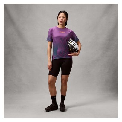 Maglia a maniche corte Endura Singletrack Print viola da donna