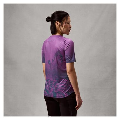 Maglia a maniche corte Endura Singletrack Print viola da donna